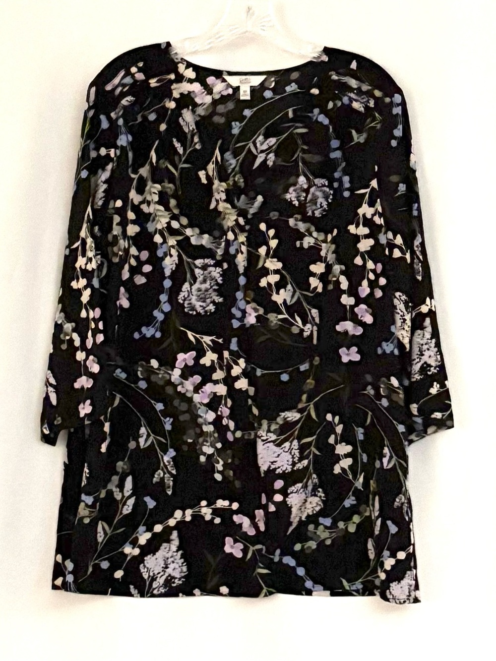 Croft&Barrow Floral 3/5 Sleeve Blouse